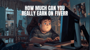 Boy working on fiverr