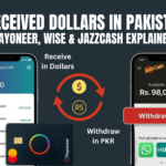 Comparison of Payoneer, Wise, and JazzCash mobile app interfaces for USD to PKR transfers.