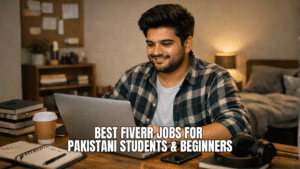 Pakistani student working on Fiverr