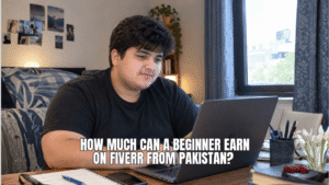 Boy using fiverr to starts freelancing in Pakistan